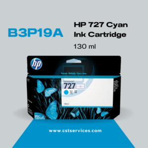B3P19A HP No.727 Cyan Ink Cartridge 130 ML