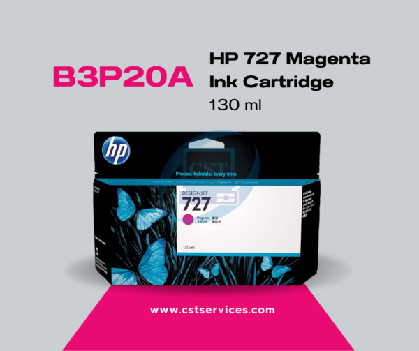 B3P20A HP No.727 Magenta Ink Cartridge 130 ML