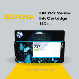 B3P21A HP No.727 Yellow Ink Cartridge 130 ML