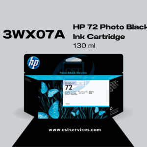 3WX07A HP 72B 130 ML Photo Black Ink Cartridge (รหัสเดิม C9370A)