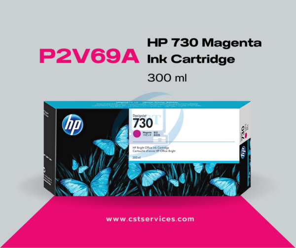 P2V69A HP 730 300-ml Magenta DesignJet Ink Cartridge