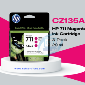 CZ135A HP No. 711 3 Pack x Magenta Ink Cartridge (29ML)
