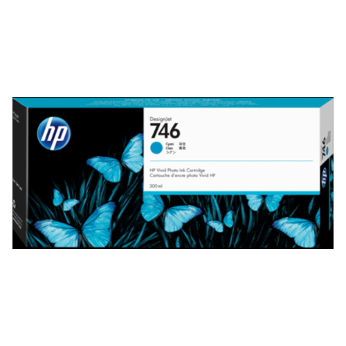 HP No 746B 3WX36A (Cyan) Ink Cartridge ,300 ml Ink For HP DesignJet Z6  (รหัสเดิมP2V80A) — บริษัท ซี.เอส.ที.เซอร์วิสเซส (2000) จำกัด