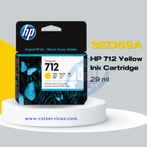 3ED69A HP No. 712B Yellow Ink Cartridge (29ML)