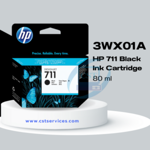 3WX01A HP No. 711 Black Ink Cartridge ( 80 ML)