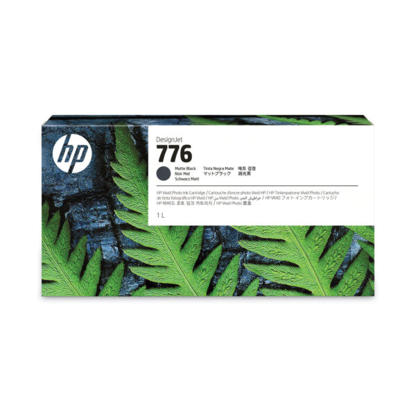 1XB12A  HP 776 1L Matte Black Ink Cartridge  Cartridge, 1000  ml