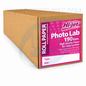 HI-JET PHOTO LAB PAPER 190 GSM 17IN 43.18cm*30m
