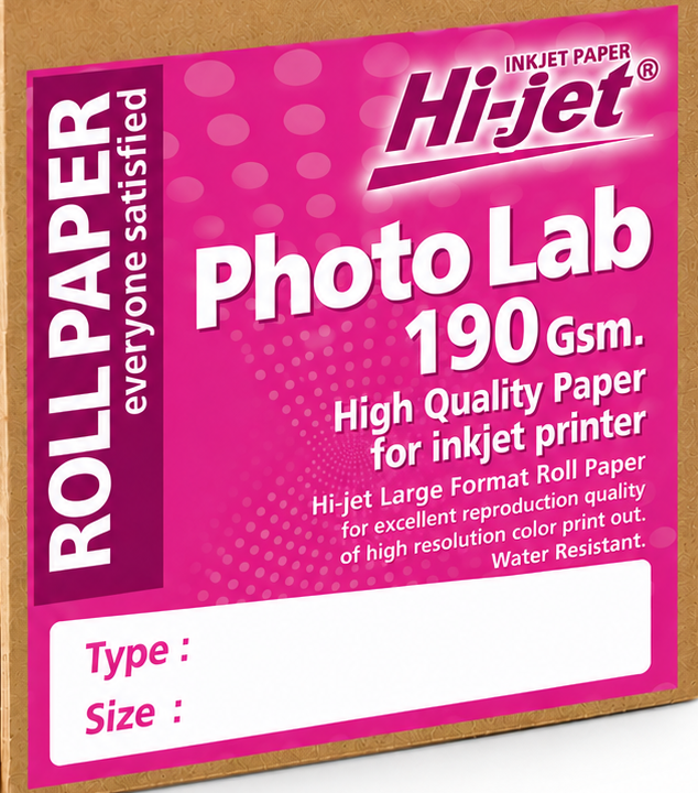 HI-JET PHOTO LAB PAPER 190 GSM 24IN 61cm*30m - Image 2